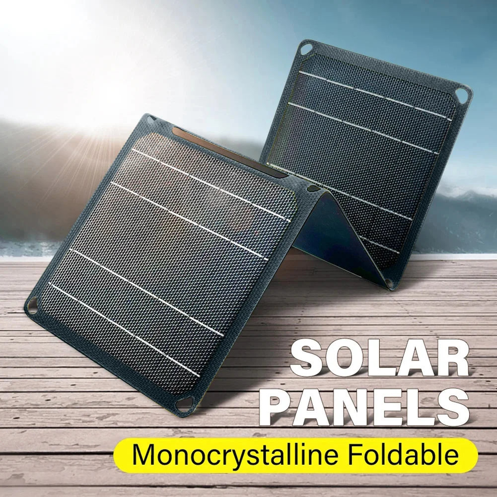 30W/40W 5V Portable Solar Panel Battery Phone Charger Foldable Mobile Power Bank Charger for Cell Phone Power Banks Flashlight