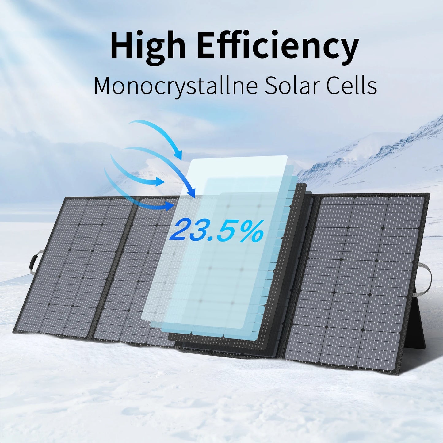 Portable Solar Panel for Power Stations, 31V Solar Charger 400W Outdoor Emergency Backup Power Supply for RV Camping
