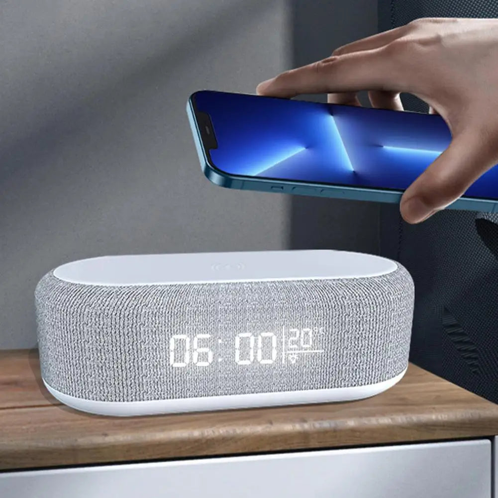 Alarm Clock with Wireless Charging Alarm Clock with Built-In Wireless Charger Wireless Charging Digital Alarm Clock for Fast