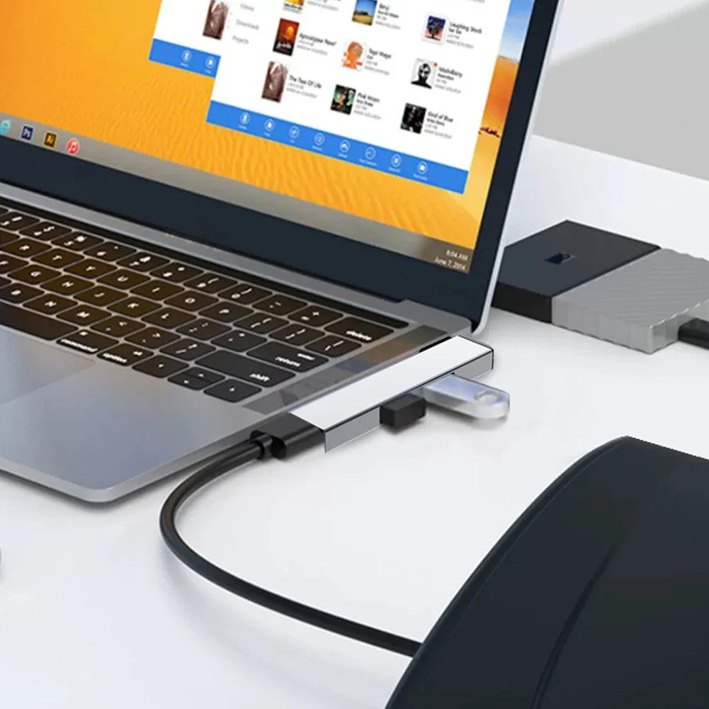 3 in 1 USB Docking Station OTG USB 3.0/Type-C 3.0 to 3 USB Multi Port HUB Speed 5.0Gbps 3 Port for PC Laptop Notebook