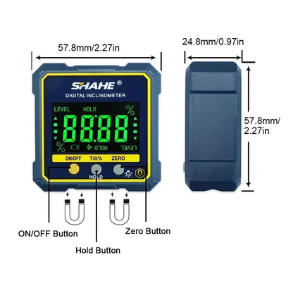 Magnetic Digital Electronic Level and Angle Finder Gauge Bevel Box Angle Measurement Tool
