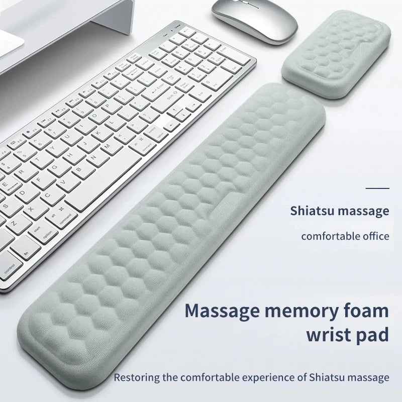 Keyboard Wrist Rest Memory Foam Keyboard Mouse Wrist Rest Ergonomic Design Wrist Pad for Computer Keyboard Laptop Wrist