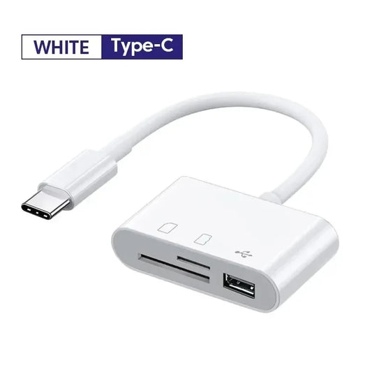 3 in 1 Type C Hubs Multi Port TF CF SD Memory Card Reader USB Hub Converter for Phone Samsung Xiaomi Macbook USB C Adapter