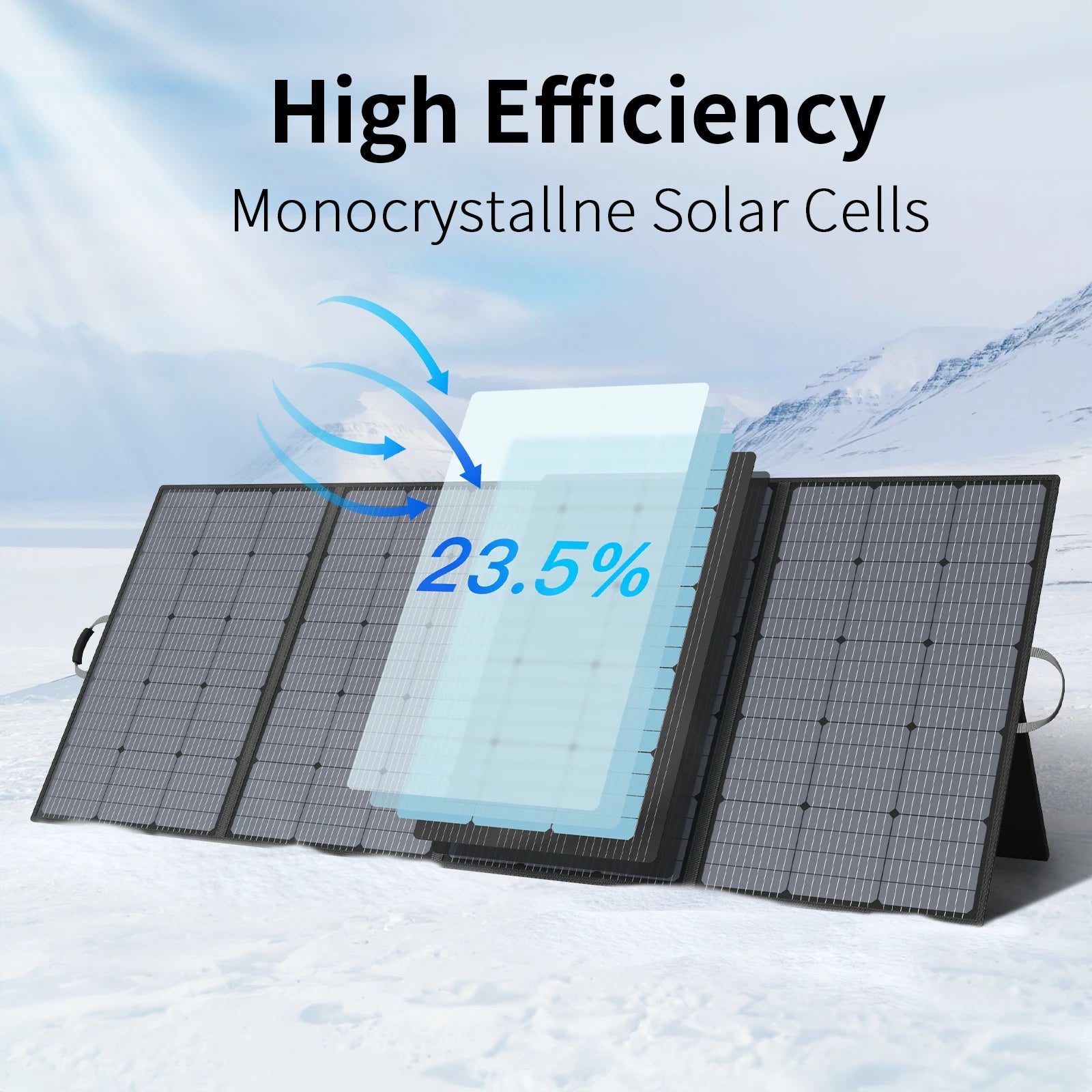 Portable Solar Panel for Power Stations, 31V Solar Charger 400W Outdoor Emergency Backup Power Supply for RV Camping