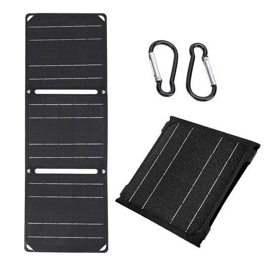 ​30W/40W 5V Portable Solar Panel Battery Phone Charger Foldable Mobile Power Bank Charger for Cell Phone Power Banks Flashlight